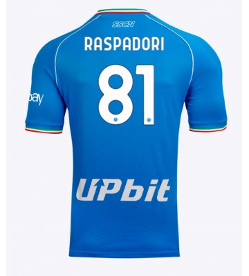 SSC Napoli Giacomo Raspadori #81 Primera Equipación 2023-24 Manga Corta